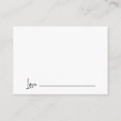 知恵のエレガント語数数学の卒業アドバイス エンクロージャーカード (裏面)