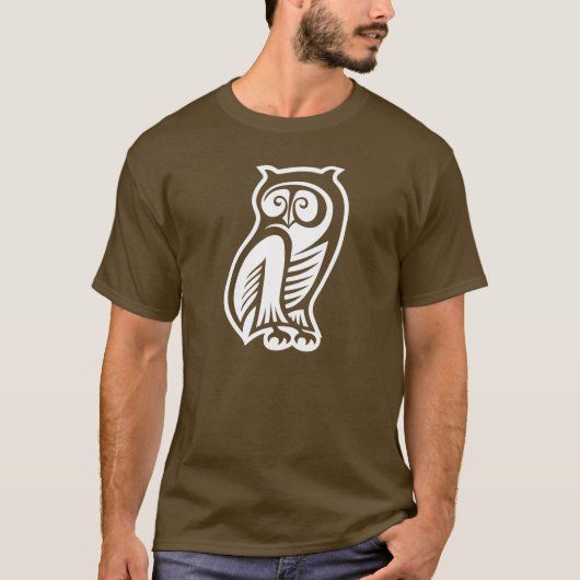 知恵のシンボル 白 Tシャツ (正面)