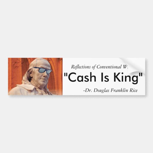 知恵のバンパーステッカー バンパーステッカー (正面)