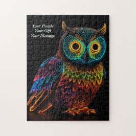 知恵のフクロウ ジグソーパズル