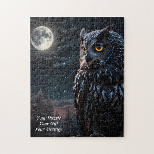 知恵のフクロウ ジグソーパズル (縦)