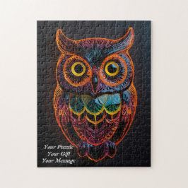 知恵のフクロウ ジグソーパズル