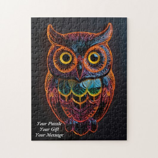 知恵のフクロウ ジグソーパズル (縦)