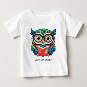 知恵のフクロウ ベビーTシャツ