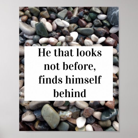 知恵のポスターの前ではない引用文 ポスター (正面)