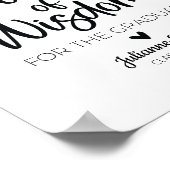 知恵のモダン大学院生のミニマルな言葉 ポスター (角)