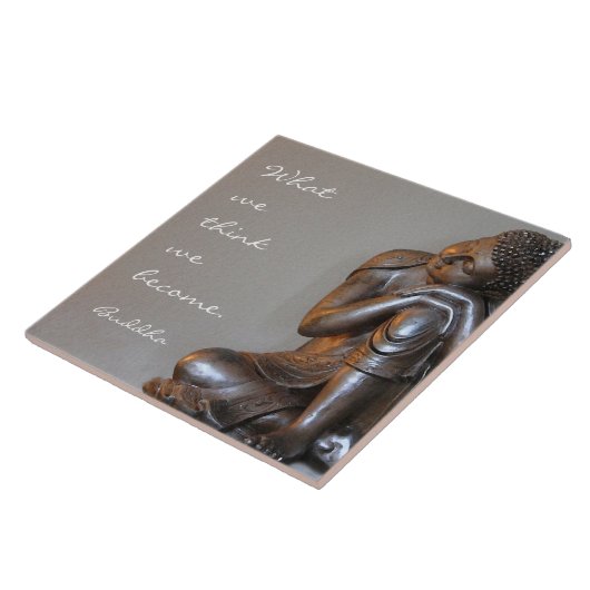 知恵の単語の平和な銀製の仏 タイル (側面)