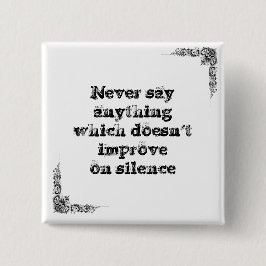 知恵の哲学のタオクールですばらしくシンプルな文 缶バッジ