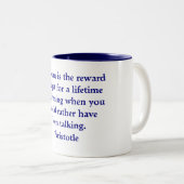 知恵の報酬のマグ ツートーンマグカップ (正面右)