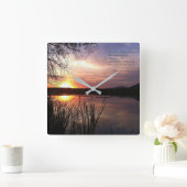 知恵の始まり….. スクエア壁時計 (ホーム)