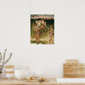 知恵の寓話(パネルの油) ポスター (キッチン)