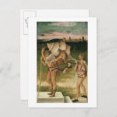 知恵の寓話(パネルの油) ポストカード (正面/裏面)