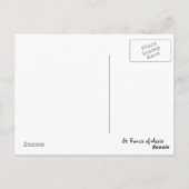 知恵の引用文- Assisiの郵便はがきのSt Francis ポストカード (裏面)