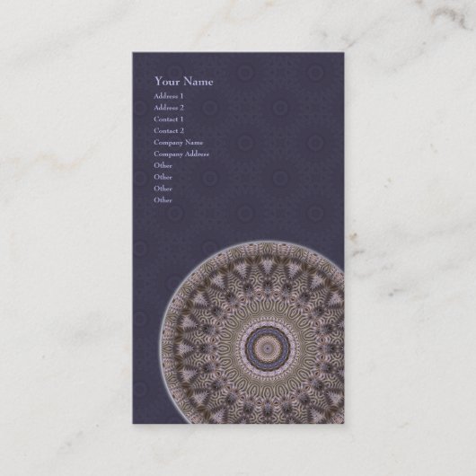 知恵の曼荼羅 • 縦の名刺 名刺 (正面)