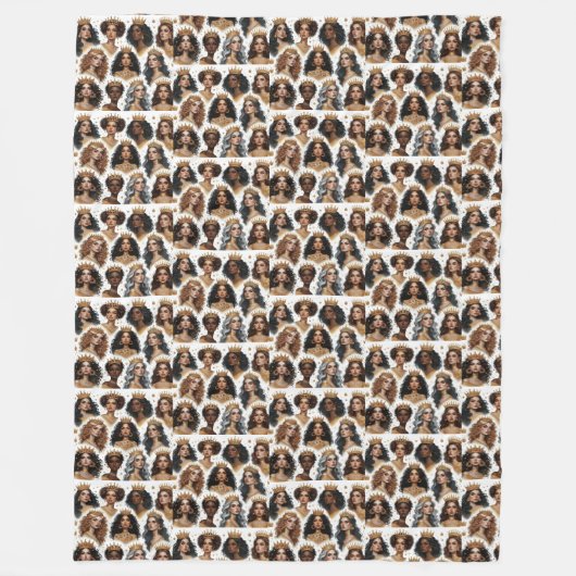 知恵の毛布で飾られている フリースブランケット (正面)