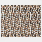 知恵の毛布で飾られている フリースブランケット (正面(横))