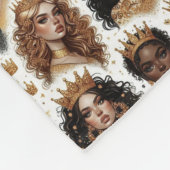 知恵の毛布で飾られている フリースブランケット (角)