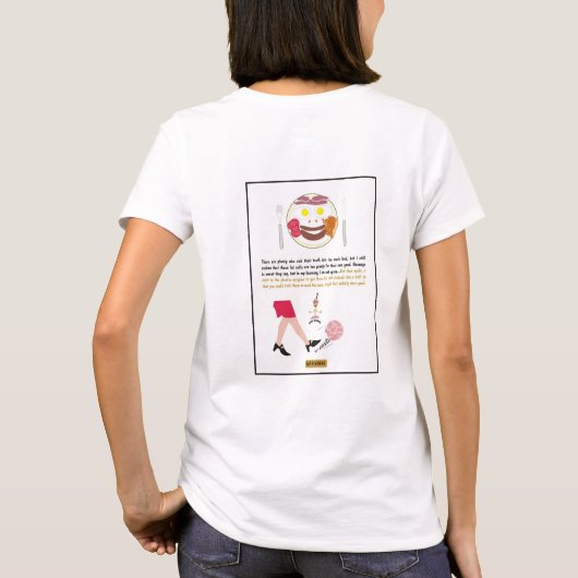知恵の漫画の道 Tシャツ (裏面)