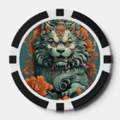 知恵の獅子ポーカーチップ ポーカーチップ (正面)