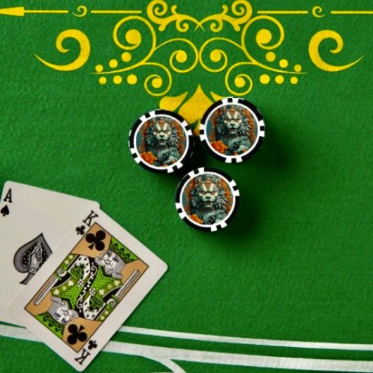 知恵の獅子ポーカーチップ ポーカーチップ