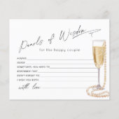 知恵の真珠のアドバイスと願いブライダルシャワー (正面)