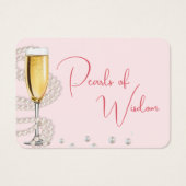 知恵の真珠のブライダルシャワーゲーム (正面)