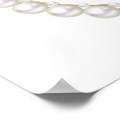 知恵の真珠のブライダルシャワー記号 ポスター (角)