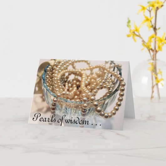 知恵の真珠。......カード カード (黄色い花)