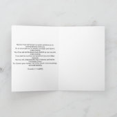 知恵の祈りの言葉：キリスト教挨拶カード カード (内部)