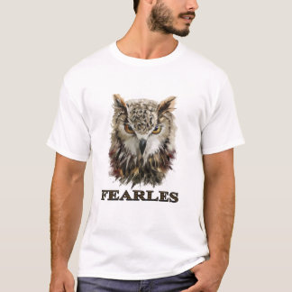 知恵の視線フクロウTシャツ 🦉 Tシャツ