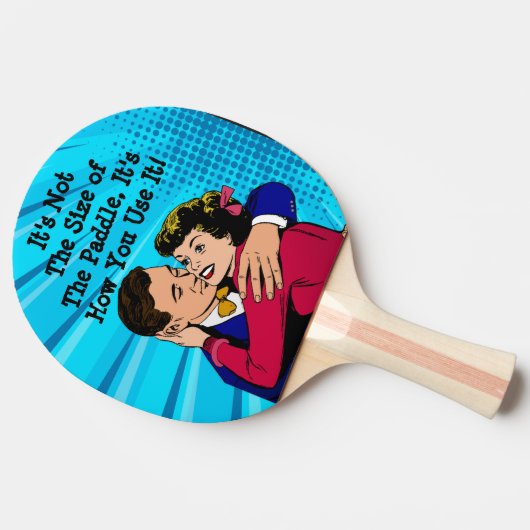 知恵の言葉おもしろい漫画恋人の引用文 卓球ラケット (横)