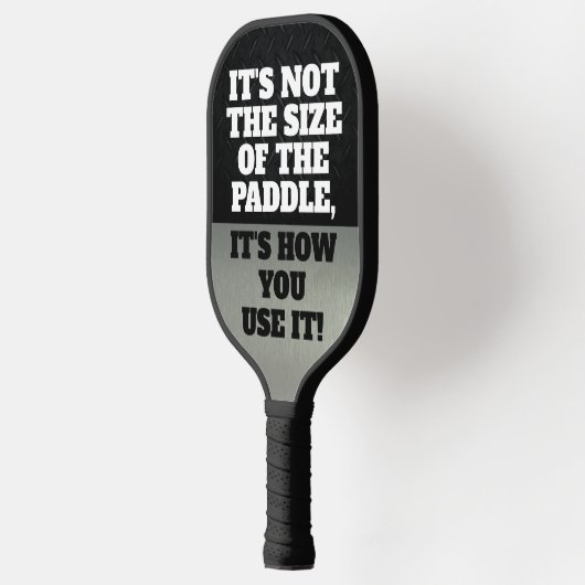 知恵の言葉のおもしろい引用文の冗談カッコいい ピックルボールラケット (左)