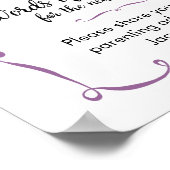 知恵の言葉のアドバイス新しい母のサイン ポスター (角)