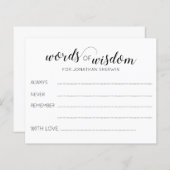 知恵の言葉の卒業アドバイス (正面/裏面)