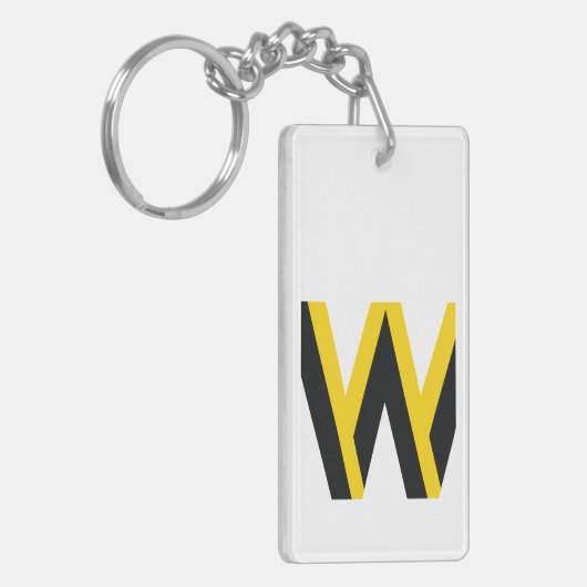 知恵の言葉を引用文にモットーする キーホルダー (正面左)