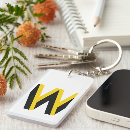 知恵の言葉を引用文にモットーする キーホルダー (正面右)