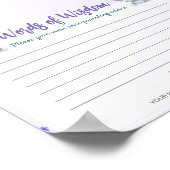 知恵の言葉アドバイスツインガールシャワーカード ポスター (角)