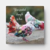 知恵の言葉イーゼル付き卓上プラーク フォトプラーク (正面)