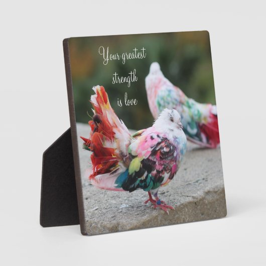 知恵の言葉イーゼル付き卓上プラーク フォトプラーク (正面)