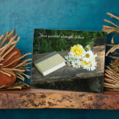 知恵の言葉イーゼル付き卓上プラーク フォトプラーク (側面)