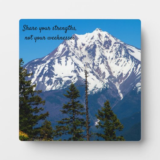 知恵の言葉イーゼル付き卓上プラーク フォトプラーク (正面)