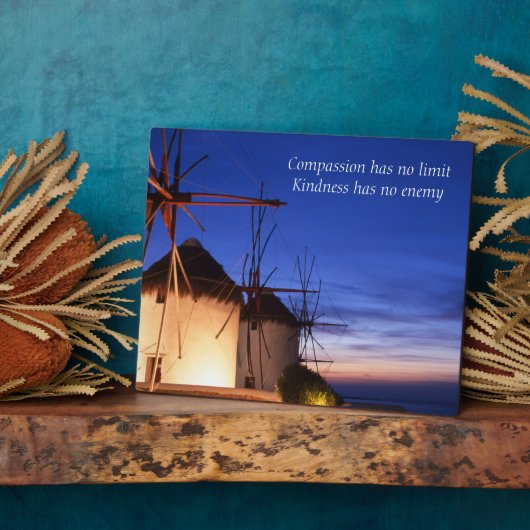 知恵の言葉イーゼル付き卓上プラーク フォトプラーク (側面)