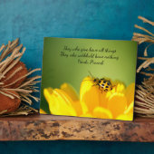 知恵の言葉イーゼル付き卓上プラーク フォトプラーク (側面)