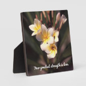 知恵の言葉イーゼル付き卓上プラーク フォトプラーク (正面)