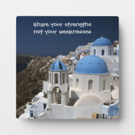 知恵の言葉イーゼル付き卓上プラーク フォトプラーク