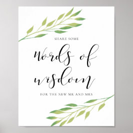 知恵の言葉水の色葉のしるし ポスター