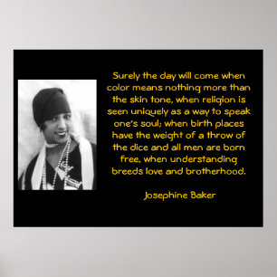 知恵の言葉:ジョセフィーヌベーカーズ ポスター
