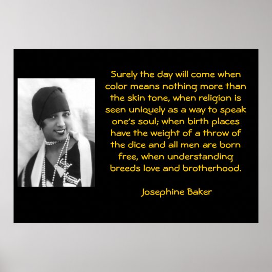 知恵の言葉：ジョセフィーヌベーカーズ ポスター (正面)