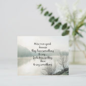 知恵の言葉 ポストカード (スタンド正面)