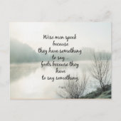 知恵の言葉 ポストカード (正面)